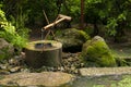 Japanese water bamboo fountain