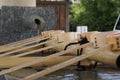 Japanese Water Fountain in Hiroshima Gokoku Shrine