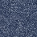 Japanese water wave background. Japanese sea new pattern seamless vector in graphic style background for fabric,textile,Advertisin