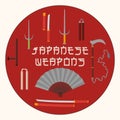 Japanese weapons set