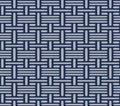 Japanese Weaving Line Vector Seamless Pattern