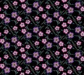 Japanese Wild Bouquet Vector Seamless Pattern