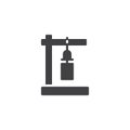 Japanese wind bell vector icon Royalty Free Stock Photo