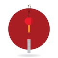 Japanese wind bell. Vector illustration decorative design Royalty Free Stock Photo