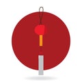 Japanese wind bell. Vector illustration decorative design Royalty Free Stock Photo