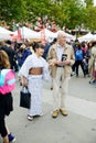 Japanese woman and caucasian man