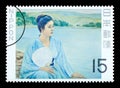 Japanese Woman Postage Stamp