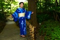 Japanese Woman Wearing Yukata