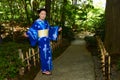 Japanese Woman Wearing Yukata