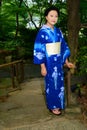 Japanese Woman Wearing Yukata