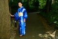 Japanese Woman Wearing Yukata