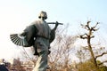 Japanese women statue on the streets of Kyoto Royalty Free Stock Photo