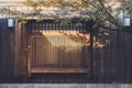 Japanese wood window art traditional architecture