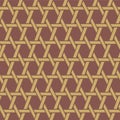 Japanese Wooden Diamond Weave Vector Seamless Pattern