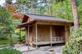 Japanese wooden house in Albert Kahn Park - Boulogne-Billancourt, France Royalty Free Stock Photo