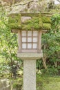 Japanese wooden lantern Royalty Free Stock Photo