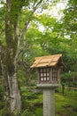 Japanese wooden lantern Royalty Free Stock Photo