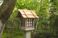 Japanese wooden lantern Royalty Free Stock Photo