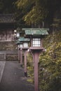 Japanese wooden lantern Royalty Free Stock Photo