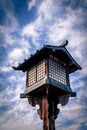 Japanese wooden lantern Royalty Free Stock Photo