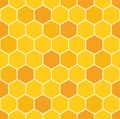 Japanese Yellow Honeycomb Vector Seamless Pattern