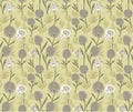 Japanese Yellow Wild Flower Curl Branch Vector Seamless Pattern