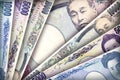 Japanese Yen Background Royalty Free Stock Photo
