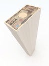 Japanese Yen banknotes Tower