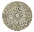 100 japanese yen coin Royalty Free Stock Photo