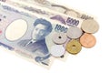 Japanese Yen currency bills Royalty Free Stock Photo