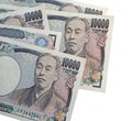 Japanese yen notes. Currency of Japan Royalty Free Stock Photo