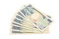 Japanese yen notes Royalty Free Stock Photo