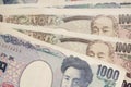 Japanese Yens bill. Royalty Free Stock Photo