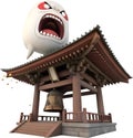 Japanese yokai character, blending folklore and captivating cartoon design.