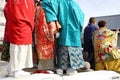 Japanese young men wearing traditional Kimono