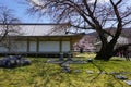 Japanese zen garden in Daigoji temple, Kyoto Royalty Free Stock Photo