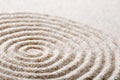 Japanese zen garden meditation for concentration and relaxation sand for harmony and balance in pure simplicity Royalty Free Stock Photo