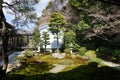 Japanese zen garden in Nanjenji temple, Kyoto Royalty Free Stock Photo