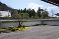 Japanese zen garden in Nanjenji temple, Kyoto Royalty Free Stock Photo