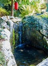 Japanese Zen Garden Waterfall Royalty Free Stock Photo