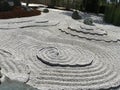 Japanese zen rock garden in Kyoto in summertime