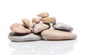 Japanese zen stone garden isolated on white Royalty Free Stock Photo