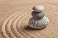 Japanese Zen stone garden Royalty Free Stock Photo