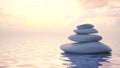 japanese Zen stones Royalty Free Stock Photo