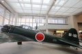 Japanese Zero at Yushukan, military and war museum Royalty Free Stock Photo