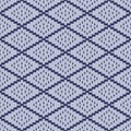 Japanese Zigzag Diamond Pixel Vector Seamless Pattern