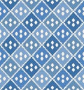 Japanese Zigzag Diamond Vector Seamless Pattern