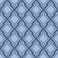 Japanese Zigzag Diamond Weave Vector Seamless Pattern