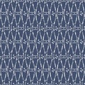 Japanese Zigzag Dot Loop Line Vector Seamless Pattern Royalty Free Stock Photo