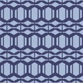Japanese Zigzag Line Hexagon Vector Seamless Pattern